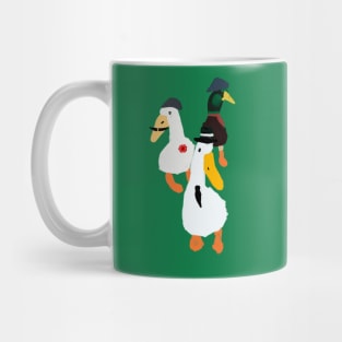 Three Fashionable Ducks Mug